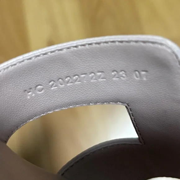 NWT Hermès Epsom Oran Sandals in Rose Porcelaine SZ 40